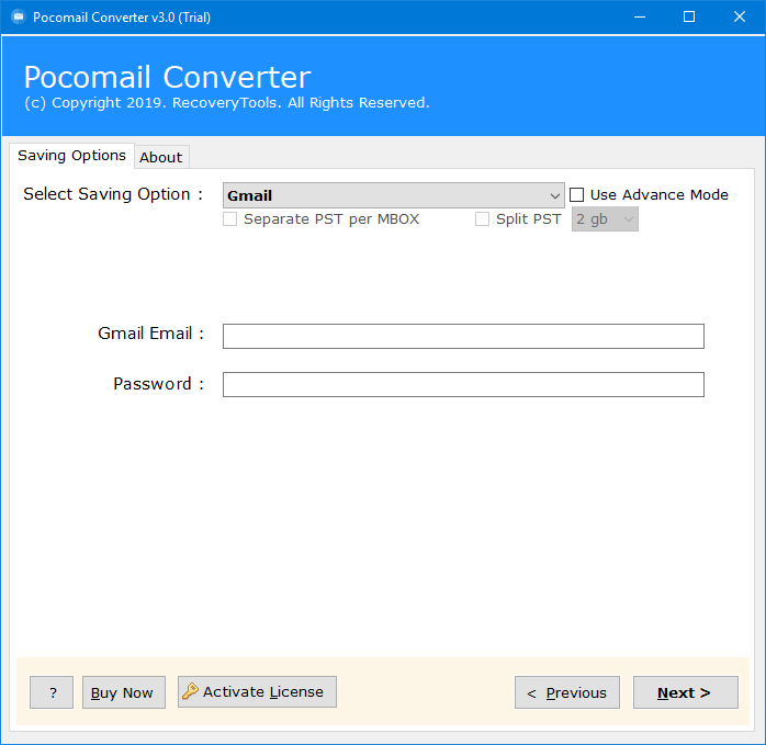 pocomail to g suite