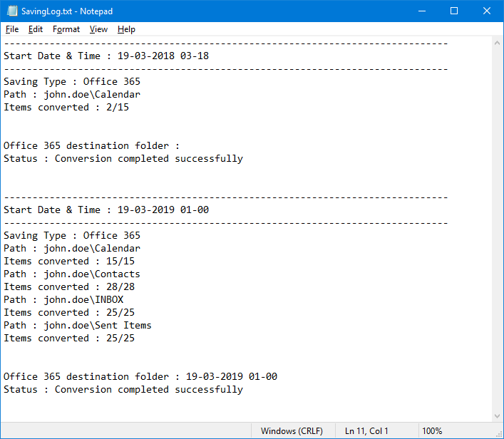 entire Kerio Mail to Office 365 migration process