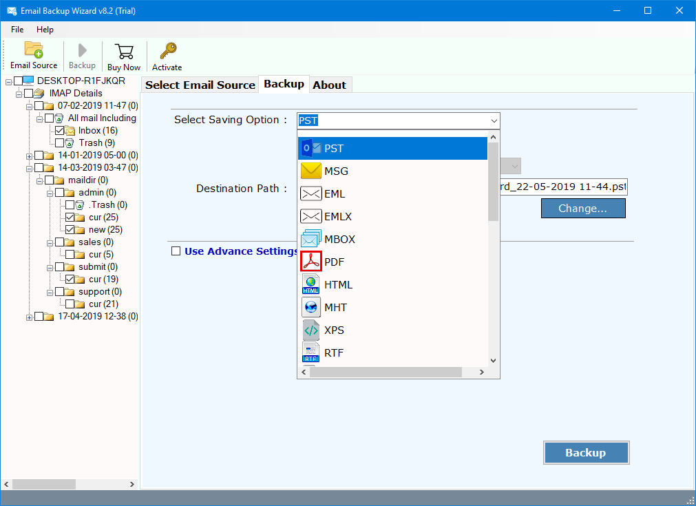 gordano messaging suite backup