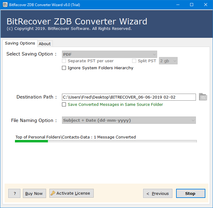 zdb to pdf converter