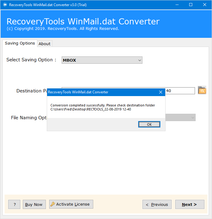 winmail.dat file to mbox converter