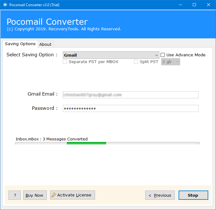 pocomail to google mail