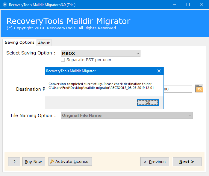 convert maildir to mbox windows